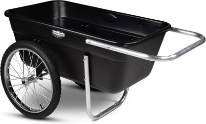 Smart Carts Premium Yard Cart - Strong, Lightweight, and Perfectly Balanced (20" Air Filled Wheels)