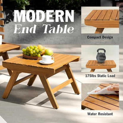 IDZO Armless Club Chairs Design Heavy Duty 400lbs Capacity Elegant Patio Bistro Set 3 Piece Outdoor