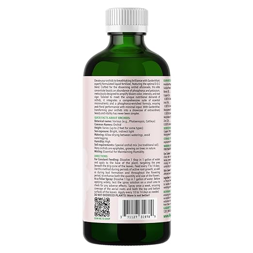 0-3-2 Giant Bloom: Orchid Bloom Enhancer - Orchid Bloom Booster - Orchid Food Fertilizer Concentrate - Chelated Nutrients for Healthy Flower & Reblooms (16 OZ)
