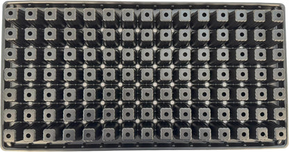 105 Cell Seedling Plastic Nursery Trays, 10 Pack, Thick Durable Germination Plug Trays, 1050 Cells Reusable Plant Propagation