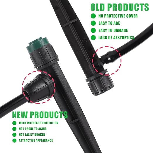 80Pcs Drip Irrigation Emitters Sprayers for 1/4" Tubing, Adjustable 360 Degree Water Flow Sprayers on 5.5" Arrow Stake for Garden Irrigation Watering System