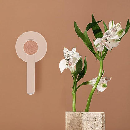 Milisten Plant Propagation Tubes: Wall Hanging Plant Terrarium with Wooden Stand Vase Glass Planter Stations for Hydroponic Flower Cutting Home Decor