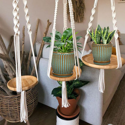 Oairse Ceramic Pots for Indoor Plants, 4.9 + 5.7 Inch Set of 2 Bluish Grey With Drainage Holes and Saucers, Texture Planters for Succulent, Indoor Outdoor Flower