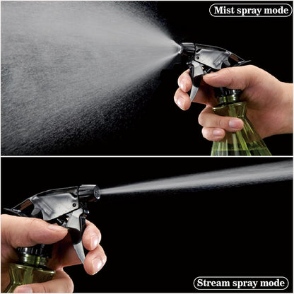 Hair Spray Bottles 17 oz (2 Pack) - Leak Proof, Adjustable Nozzle, Ultra Fine Continuous Water Mister for Hairstyling, Cleaning, Plants, Misting & Pet training