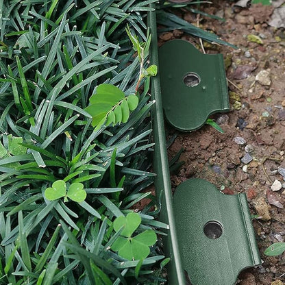 Landscape Edging 66FT,Garden Edging Borders [Extra Tall 4IN High] with 100 pcs Plastic Stakes, Lawn Edging Flexible DIY Fence for Landscaping,Flower Bed,Grass,Gravel,Tree Surrounding-Green