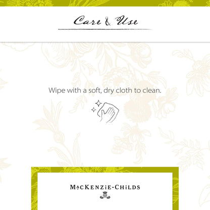 MACKENZIE-CHILDS Galvanized Herb Pots with Tray, Metal Herb Planters, Set of 3, Flower Market