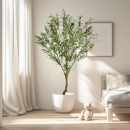 7ft Artificial Olive Tree Fake Tree Interior Decoration Tree Artificial Tree Fauk Tree
