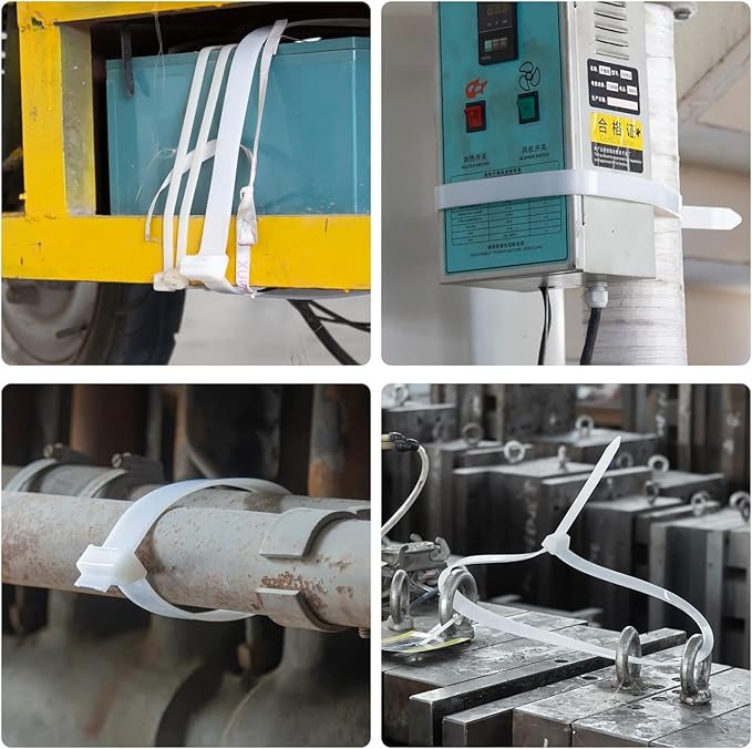 24 inch Brown Zip Ties Heavy Duty 50 PACK, 250 LBS Ultra Exclusive Strong Plastic Wire Ties, Large Cable Ties Extra Long Tie Wraps, Indoor and Outdoor UV Resistant