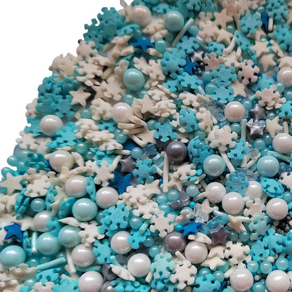 Homankit Frozen Sprinkles Candy Snowflake Pearl Sugar Cake Cupcake Toppers Cookie Ice Cream Dessert Decorations 3 Ounce