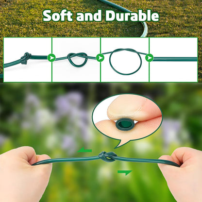 Bonviee 50ft 1/4 inch Drip Irrigation Tubing, Drip Irrigation Hose, Garden Watering Tube Line for Garden Watering System-Green