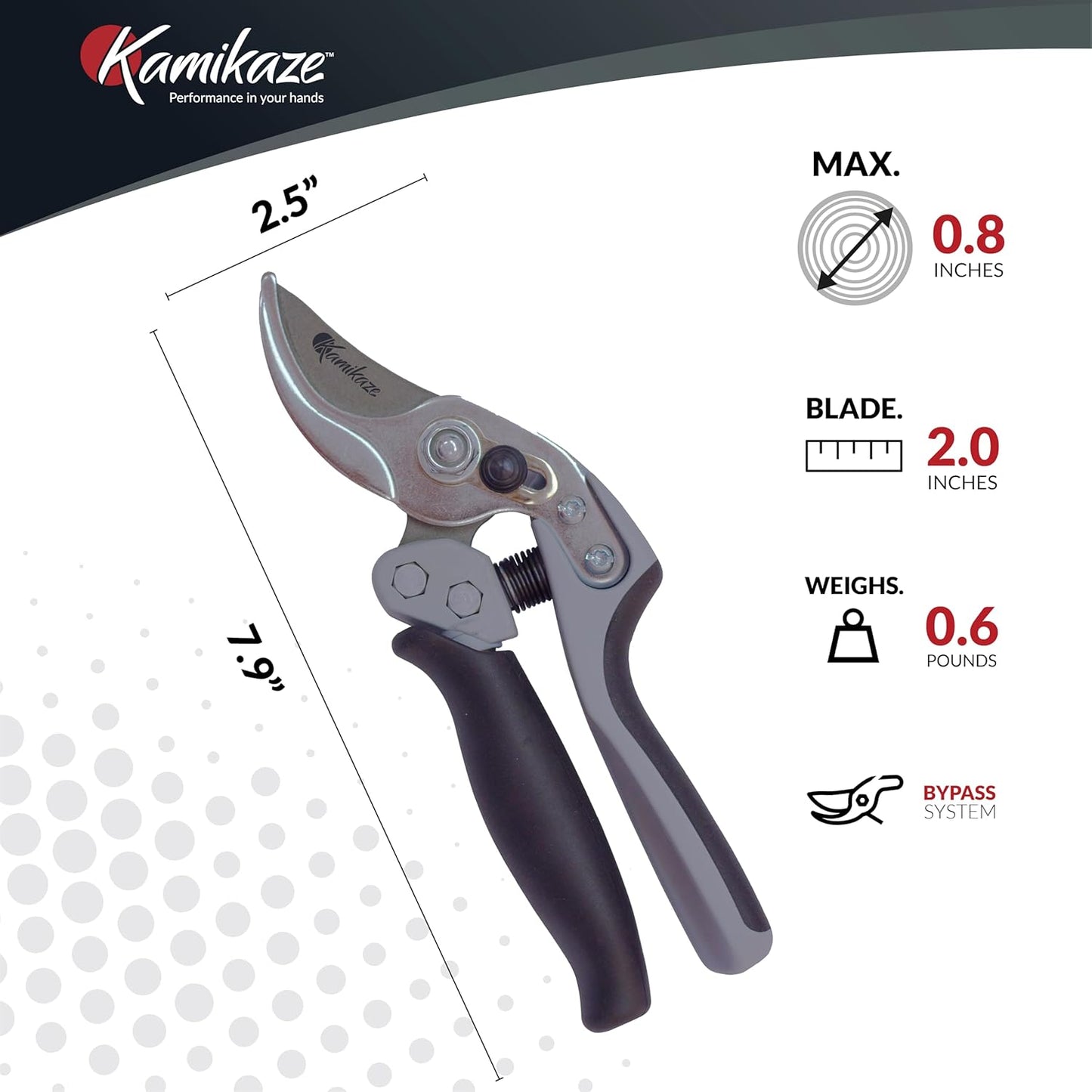 Heavy-Duty Professional Pruning Shears for Gardening, Featuring Ergonomic Rotating Handle to Reduce Hand Fatigue, SK5 High-Carbon Steel Blade, Cuts Branches Up to 0.8 Inch, Garden Clippers Shears