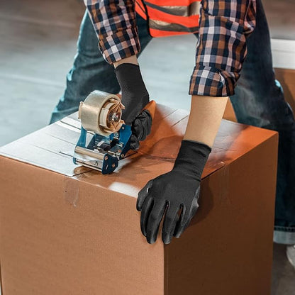 Evridwear Nitrile Coated Work Gloves,Superior Oil Resistance with Grip for Men Women Automotive,Gardening, Mechanic