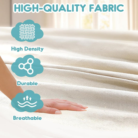 Anyoo Garden Cotton Hammock Comfortable Fabric Hammock with Spreader Bar Sturdy Hammocks Up to 450lbs Portable Lightweight Hammocks with Travel Bag for Camping Outdoor/Indoor Patio Backyard