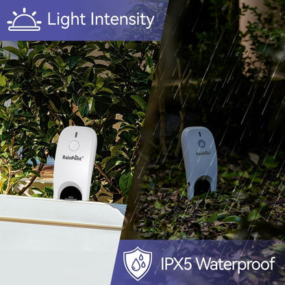 RainPoint Wi-Fi Soil Moisture Meter, WiFi Soil Moisture Meters for Plants, Soil Humidity & Temperature Sensor, Soil Testers Monitor for Garden (Add-on Device, Requires Hub or Gateway), White