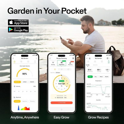 VIVOSUN VS1500 LED Grow Light with Full Spectrum Diodes & Daisy Chain Driver Dimmable Lights Sunlike for Indoor Plants Seedling Veg and Bloom Plant Grow Lamps for 3x3 Grow Tent