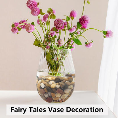 10LB Succulent and Cactus Gravel Pebbles, 3/8 Inch Decorative Polished Stones, River Rocks for Plants, Vases, Aquariums, Terrarium and Outdoor Gardening, Natural