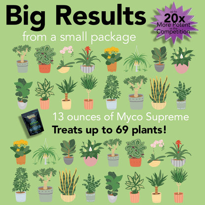 Trifecta Myco Supreme Mycorrhizal Fungi for Soil, Plant Root Stimulator, Ultra Concentrated Mycorrhizae for Strong Roots & Living Soil, Tree, Rose and Flower Care