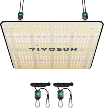 VIVOSUN VS1500 LED Grow Light with Full Spectrum Diodes & Daisy Chain Driver Dimmable Lights Sunlike for Indoor Plants Seedling Veg and Bloom Plant Grow Lamps for 3x3 Grow Tent