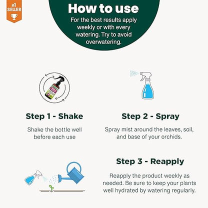 Gardenera Professional Fiddle Leaf FIG Spray Fertilizer Mist for Home Gardening | 3-1-2 Gentle Blend Mist for Healthy Leaves & Growth | Essential Nutrients for Fiddle Leaf Figs - 8oz