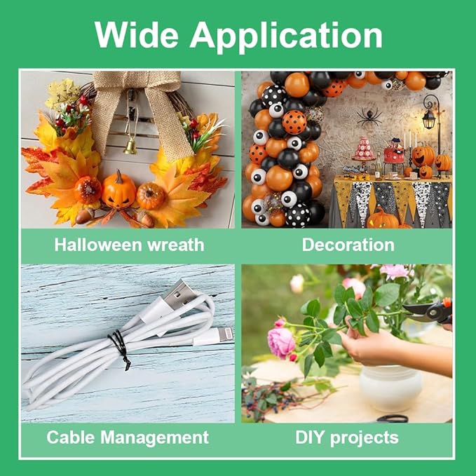 328 Feet Plant Twist Tie Plastic Coated Soft Garden Metal Wire 1mm Thin for Tomato Plants, Climbing Roses and Vines Organizing (Black)