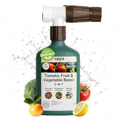 Organic Protectant for Tomato, Fruit & Vegetable Boost 16oz Ready-to-Spray | 3-in-1 Immunity Enhancer & Yield Booster | Organic Approved & Safe for Edible Crops