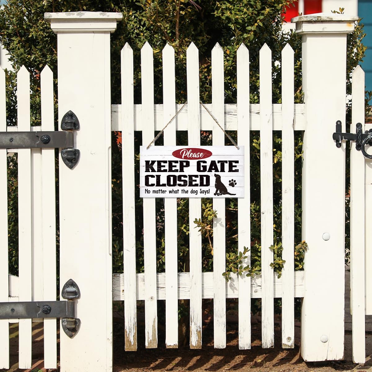 Warning Signs, Keep Gate Closed Dog Sign, Decorative Wood Hanging Wood Plaque, Warning Animal Dog Sign, Funny Novelty Caution Dog Sign, Dog Owner Home Decor, Door Gate Hanger Outdoor