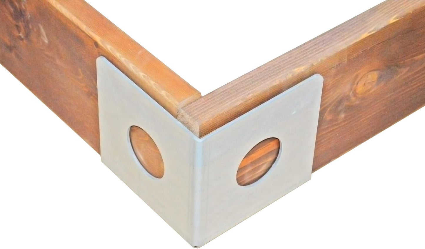 Red Cedar Wood Raised Vegetable Garden Bed - Amish Made in USA (5.5" Raised Bed with Decorative Corners, Cedar Stain)