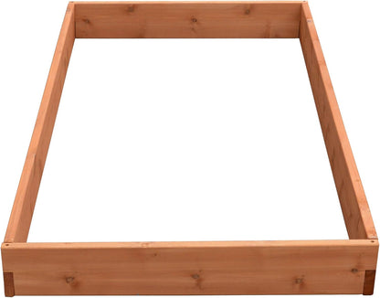 Red Cedar Wood Raised Vegetable Garden Bed - Amish Made in USA (5.5" Raised Bed, Cedar Stain)