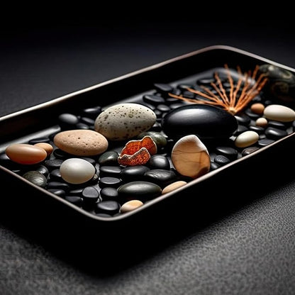 10 lbs Small Black Pebbles for Indoor Plants. 3/8 inch Decorative Black River Rocks for Succulent Potted Plant, Vase, Landscaping and Outdoor Garden Rocks