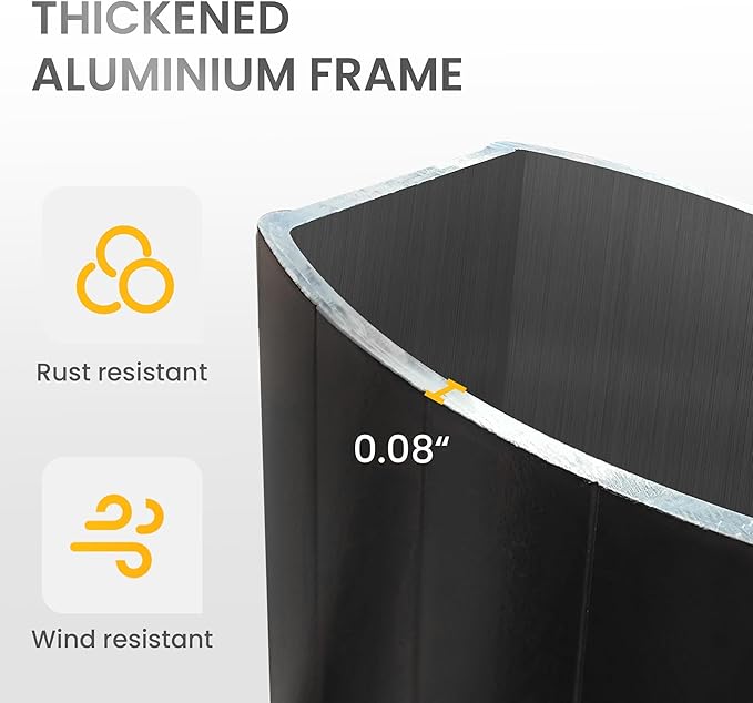 10 X 13 FT Cantilever Patio Umbrella with Base Included Outdoor Heavy Duty Double Top Windproof Rectangle Offset Umbrellas with 360-degree Rotation for Pool Deck Backyard, Grey