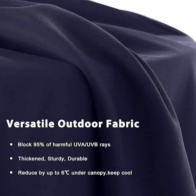 MASTERCANOPY Patio Outdoor Umbrella,15FT Double Sided Large Umbrella with Base