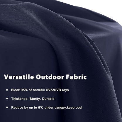 MASTERCANOPY Patio Outdoor Umbrella,15FT Double Sided Large Umbrella with Base