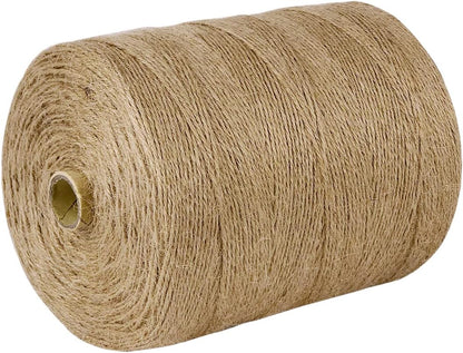 SMART&CASUAL 3600 Ft Natural Jute Twine String Thin Hemp for Craft Plant Garden Gift Wrapping Christmas Handmade Arts Decoration Packing String Home Decor (3600 FT * 2mm (3Ply))