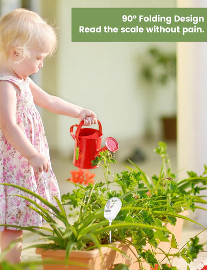 4-in-1 Soil Test Kit, Soil Moisture Meter, pH Meter, Light & Nutrient Tester for Indoor/Outdoor Plants, Garden, Farm, Lawn Care-No Battery Needed (4-in-1 Soil Test)