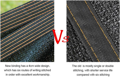 winemana 40% Black Shade Cloth, 10 x 14 FT Durable Mesh Tarp with Grommets, Resistant Garden Sun Shade Netting, Shading Antifreezing for Pergola, Greenhouse, Plants Growing, Chicken Coop