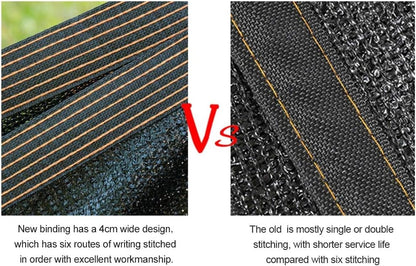 winemana 70% Black Shade Cloth, 12 x 8 FT Durable Mesh Tarp with Grommets, Resistant Garden Sun Shade Netting with Taped Edge for Plant Cover, Greenhouse, Patio, Tomatoes, Chicken Coop, Barn Kennel