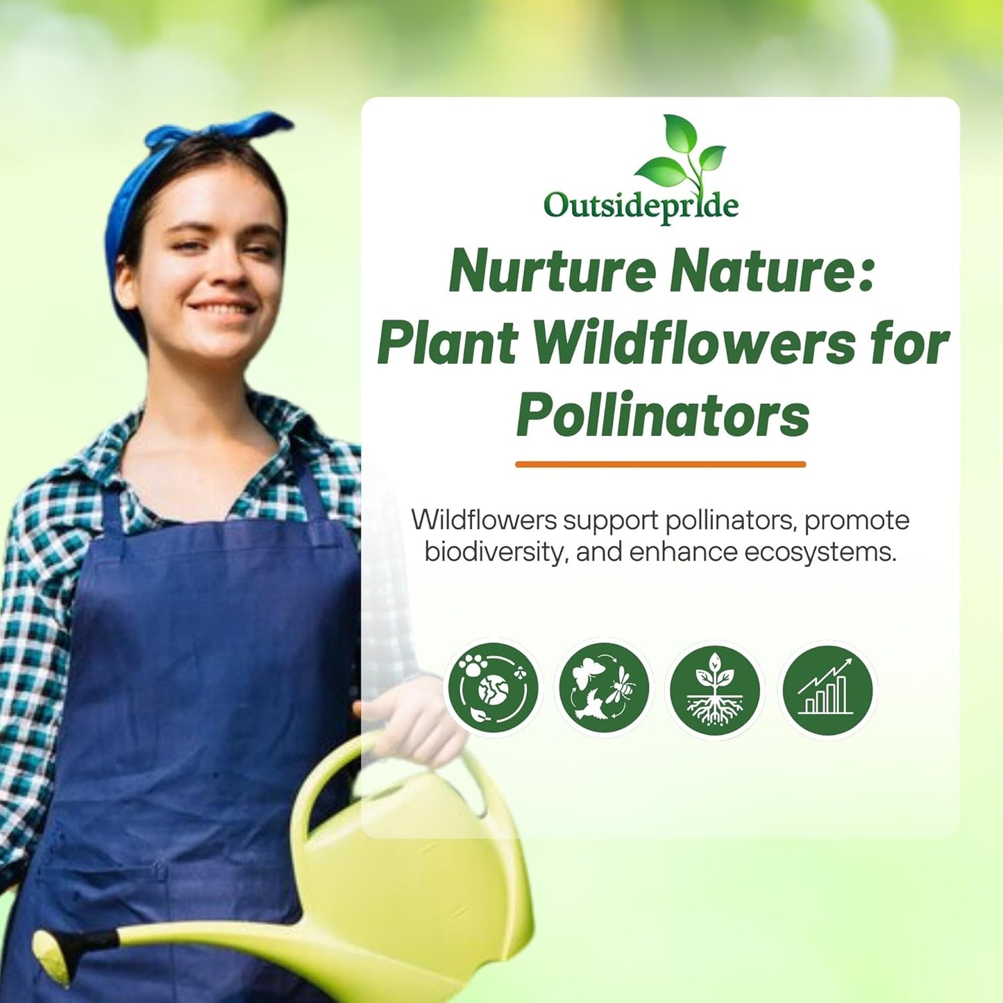 Outsidepride Southeast Wildflower Seed Mix - 1 lb Highly Adaptable, Easy to Grow, Low-Maintenance Mix of Annual & Perennial Wildflower Seeds for Natural Landscapes in Southeastern States