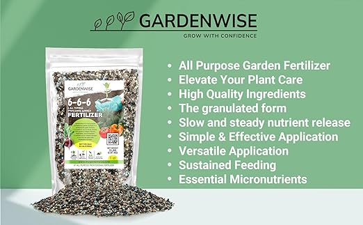 6-6-6 All-Purpose Professional Plant Food Fertilizer; Ideal for Winter Care & Spring Feeding, Perfect Balanced NPK for Indoor and Outdoor Plants (5 QUARTS)