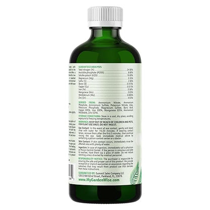 3-1-2 Liquid Fertilizer Concentrate with Micronutrients - Ideal Snake Plant Food for Sansevieria (Dracaena trifasciata), Indoor Plant Care (16 OZ)