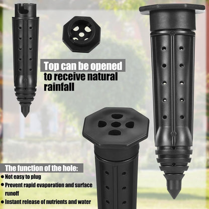 3 Pack Garden Watering Stake Large UV-Protected ABS Plastic Deep Root Irrigation Spike for Trees, Shrubs, Bushes, Shrubs, Flowers, Fruits, Vegetables, Potted Plants (8 Inch)