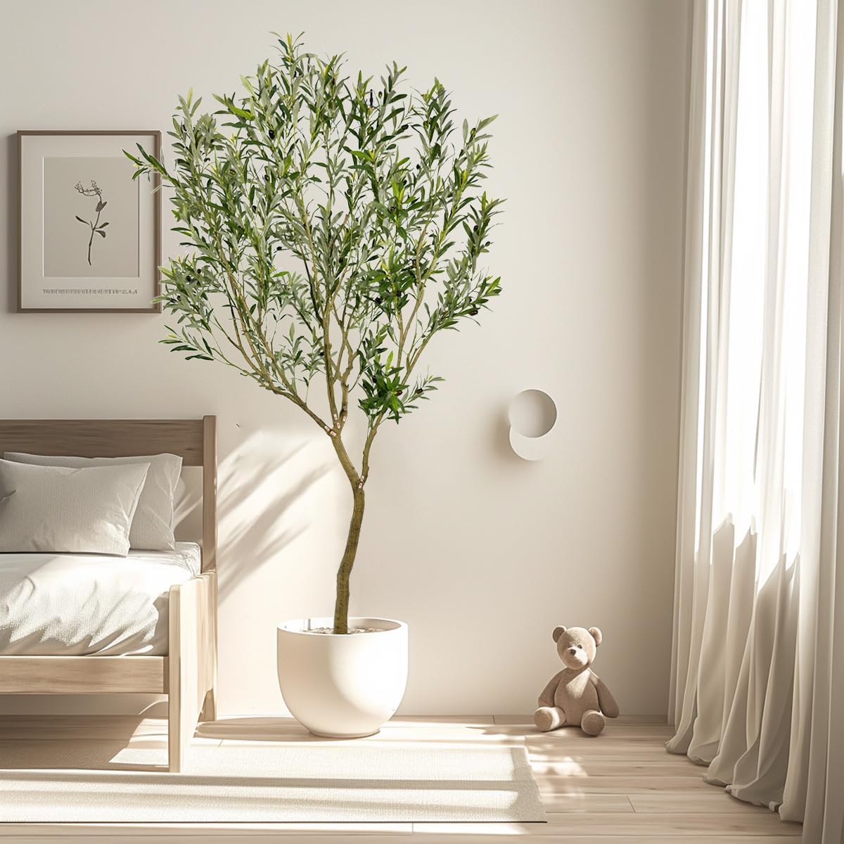 8ft Artificial Olive Tree Fake Tree Interior Decoration Tree Artificial Tree Fauk Tree