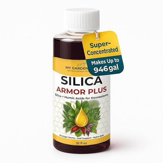 Silica for Plants with Humic Acid – Liquid Houseplant Fertilizer & Plant Food for Indoor Potted Plants – Monstera, Pothos & Tropical Indoor Plants, Water Soluble Nutrients (32 oz)