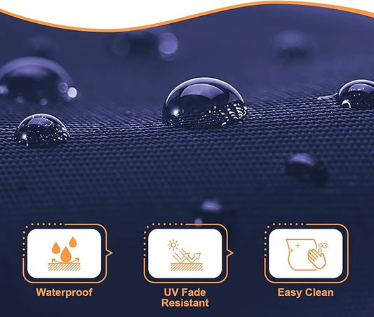 Outdoor Swing Chaise Lounge Replacement Cushion and Canopy,for Patio Furniture Hanging Hammock Chair Pad, Sun Resistant Breathable Waterproof