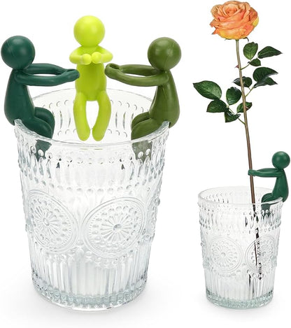 Plant Propagation Friends, Leaf Buddy Plant Support for Sprouts, Stems, Shoots and Cuttings, Growth Tool for a Plant Propagation Station Indoor Garden Funny Gift for Plant Lover (3, Yellow)