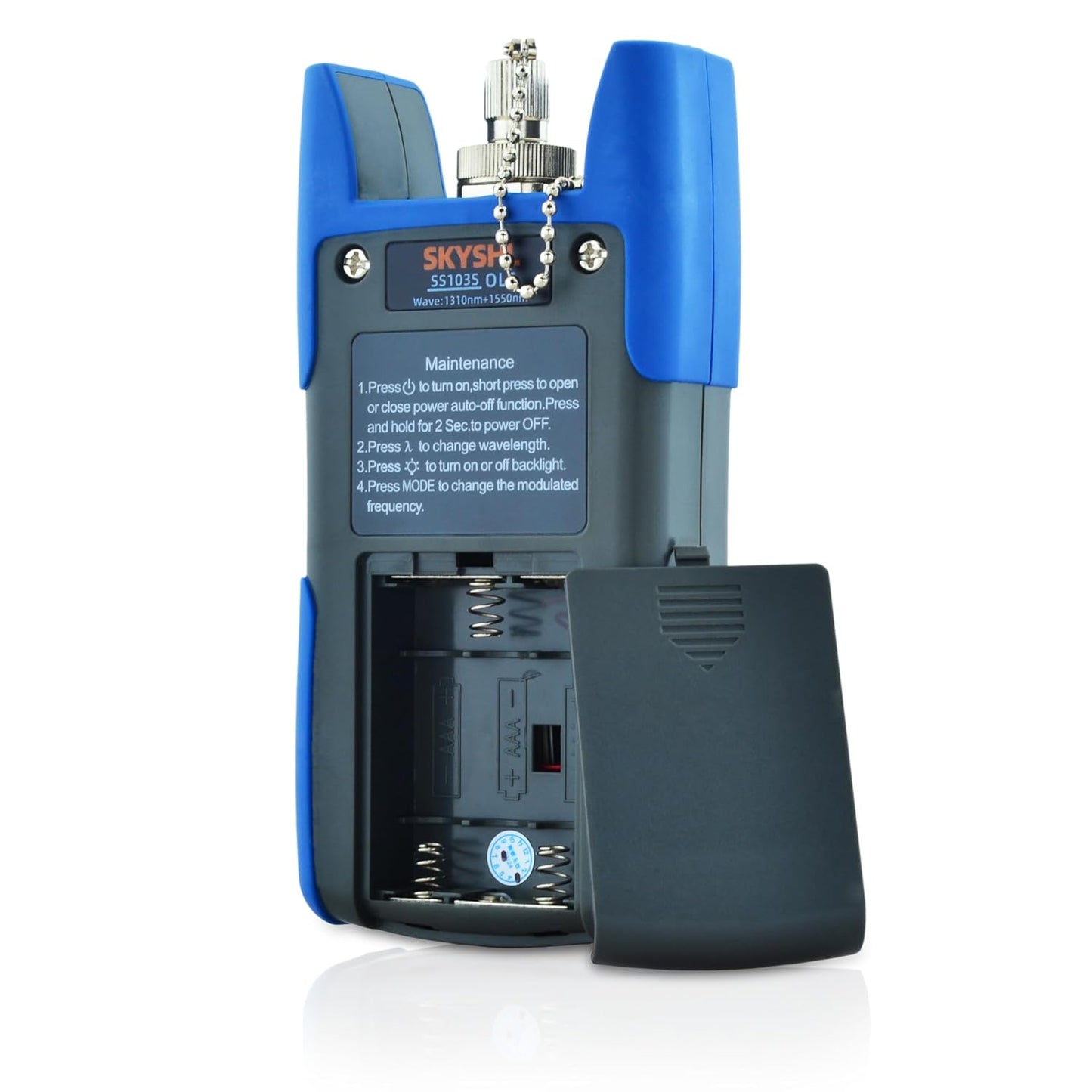 1310nm 1550nm SM Optical Fiber Light Source Tester with SC FC ST LC UPC Adapter (SS103S-11)