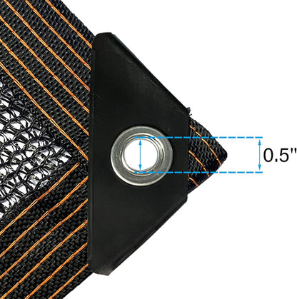 winemana 70% Black Shade Cloth, 3.3 x 6.6 FT Durable Mesh Tarp with Grommets, Resistant Garden Sun Shade Netting with Taped Edge for Plant Cover, Greenhouse, Patio, Tomatoes, Chicken Coop, Barn Kennel