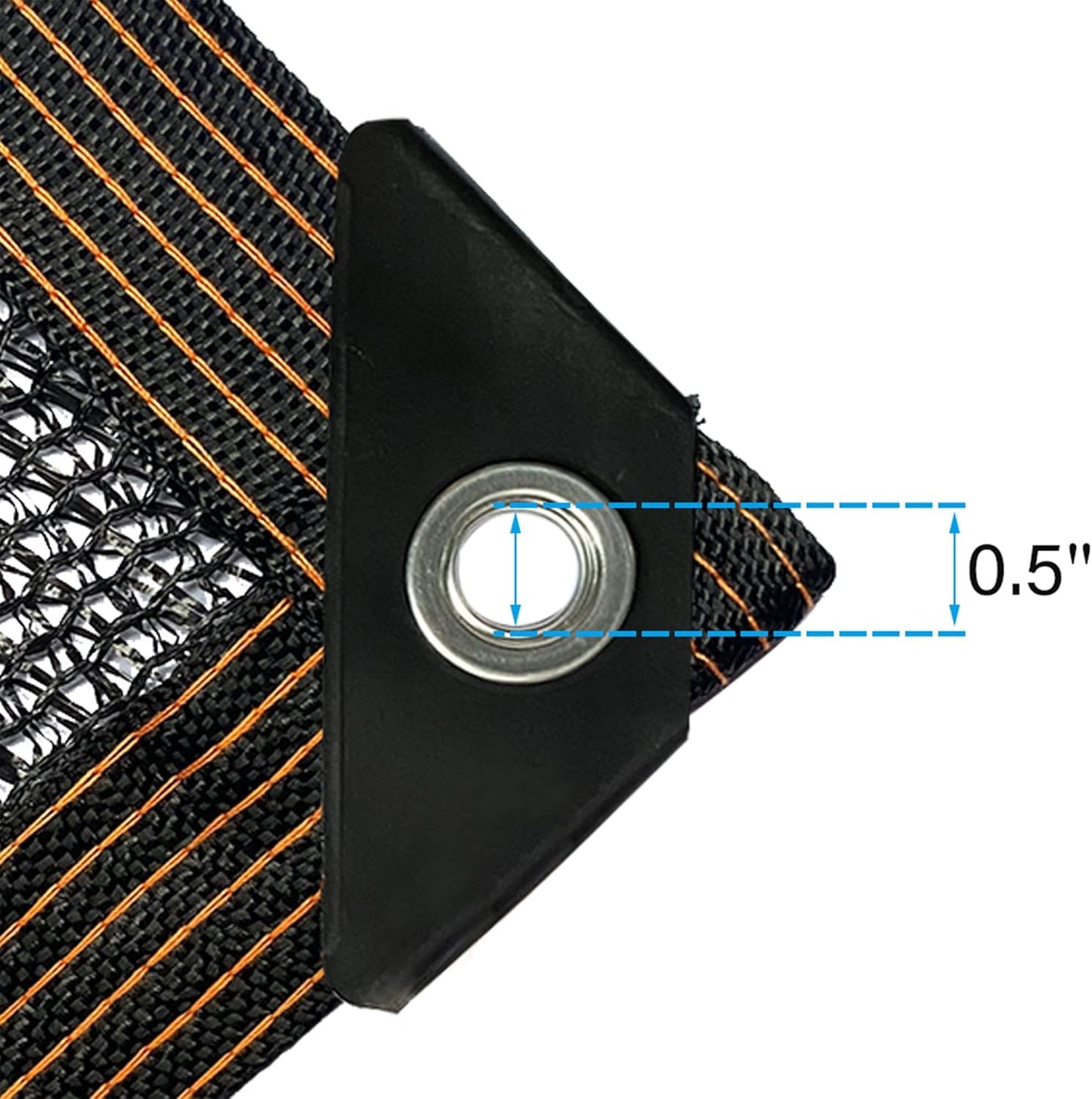 winemana 70% Black Shade Cloth, 6.6 x 16 FT Durable Mesh Tarp with Grommets, Resistant Garden Sun Shade Netting with Taped Edge for Plant Cover, Greenhouse, Patio, Tomatoes, Chicken Coop, Barn Kennel