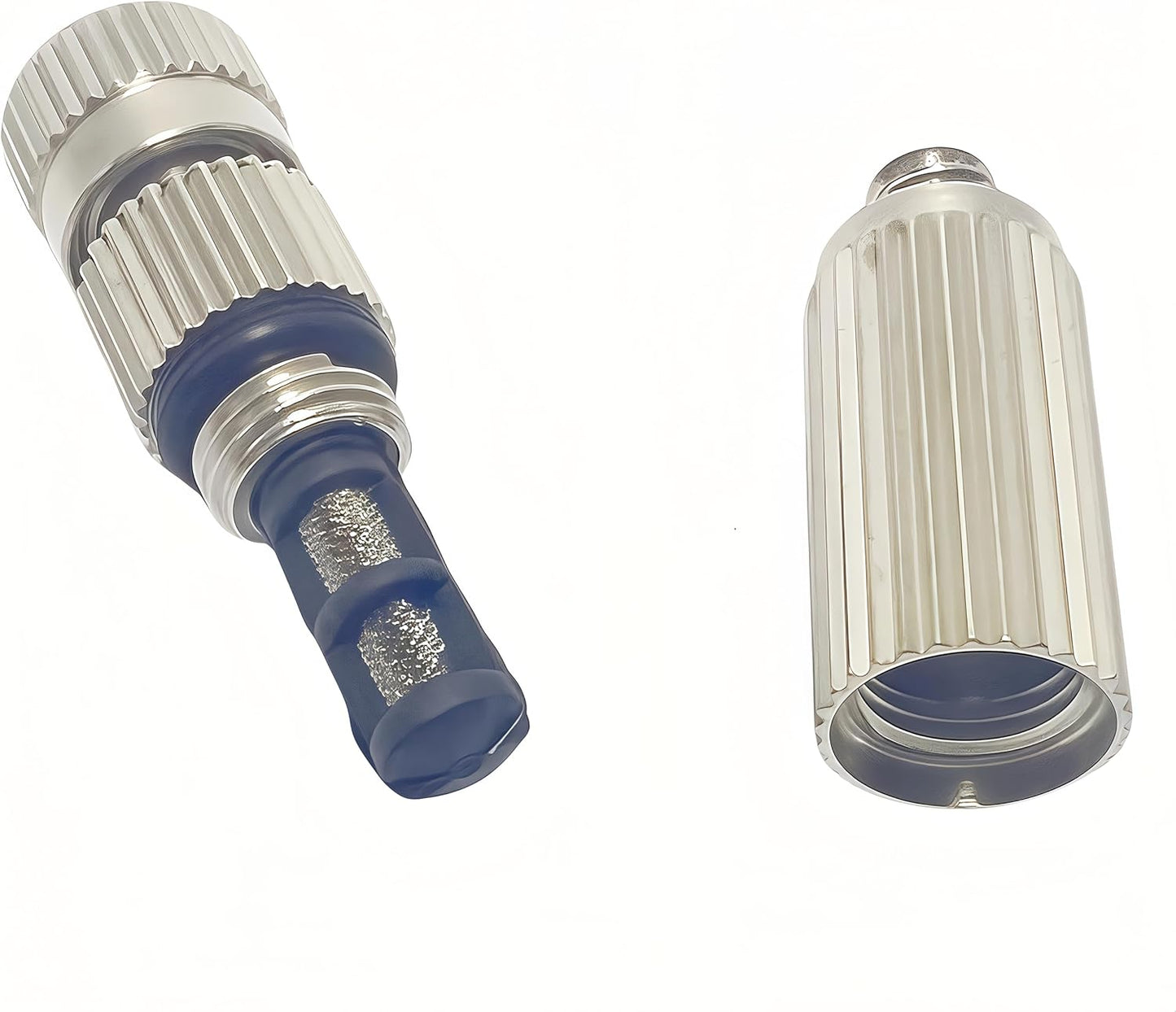 High Pressure Brass Nickel Plated Misting Nozzle for Outdoor Cooling Mist System, 0.6mm Ceramics Orifice, Anti-Drip Cleanable, 10pcs