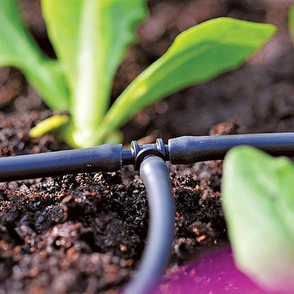 1/4 inch Drip Irrigation Tubing, 16FT Blank Distribution Tubing Drip Irrigation Hose, Garden Watering Drip Line for DIY Drip Irrigation System