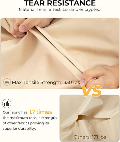 loriano Patio Furniture Cover Set, 4 Piece Outdoor Furniture Cover Waterproof, 600D Heavy Duty Lawn Patio Set Covers